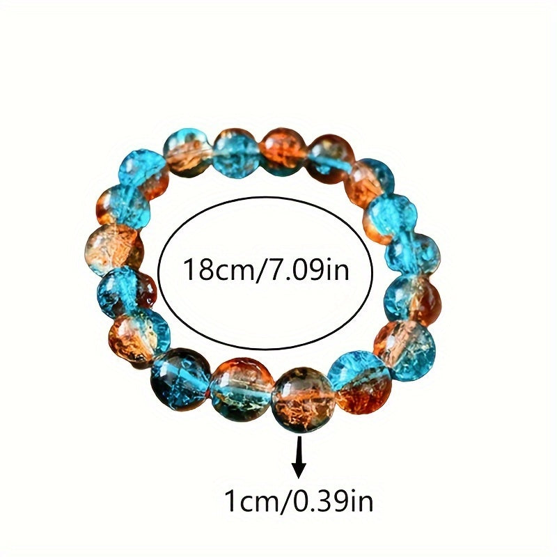 Spring And Summer Glass Beaded Bracelet