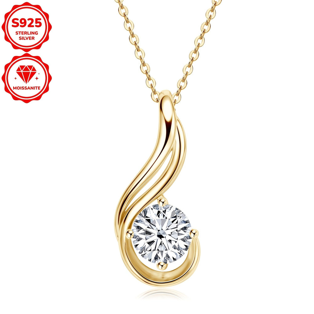 Elegant 2ct Moissanite Pendant Necklace