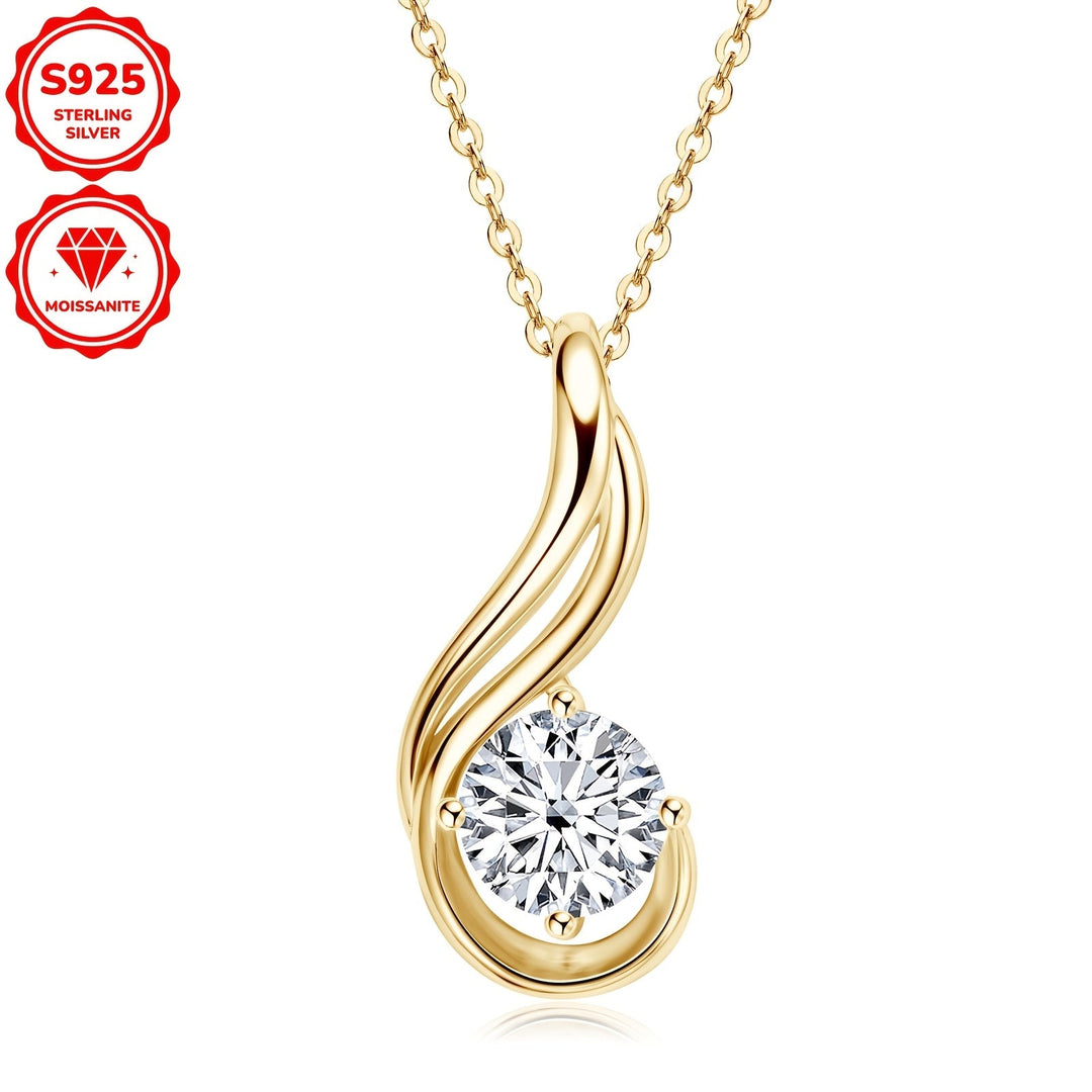 Elegant 2ct Moissanite Pendant Necklace