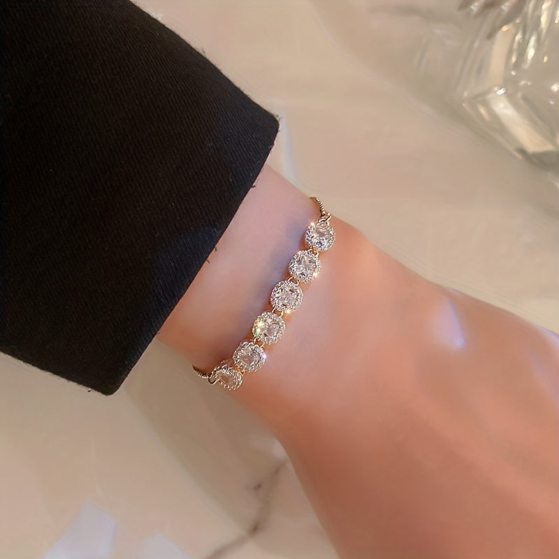 Square Zirconia Bracelet