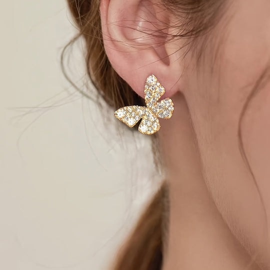 Elegant Butterfly Stud Earrings