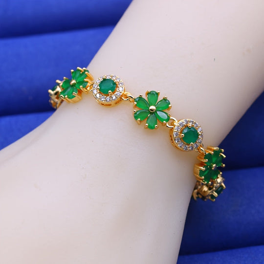 Vintage Elegant Flower Link Chain