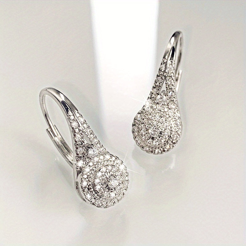 Luxury Cubic Zirconia Drop Earrings