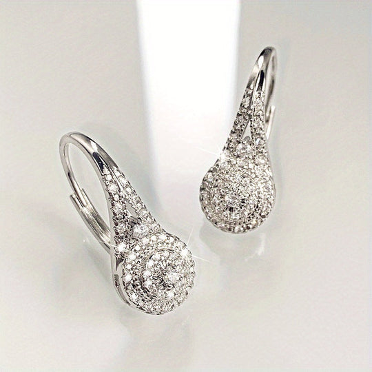 Luxury Cubic Zirconia Drop Earrings