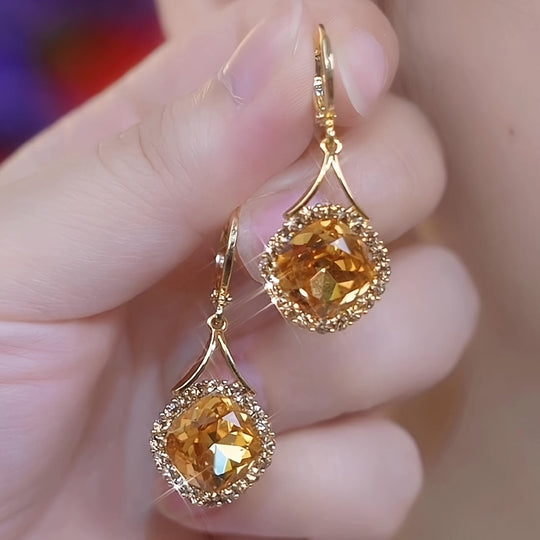 Elegant Cherry Blossom Hoop Earrings