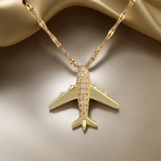 Airplane Pendant Necklace