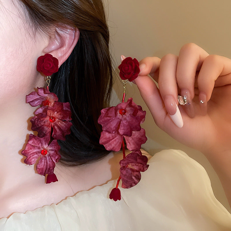 Vintage Rose Earrings