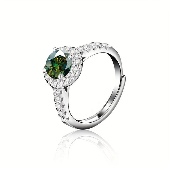 Sterling Moissanite Ring