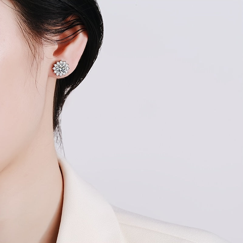 Sunflower Shape Stud Earrings