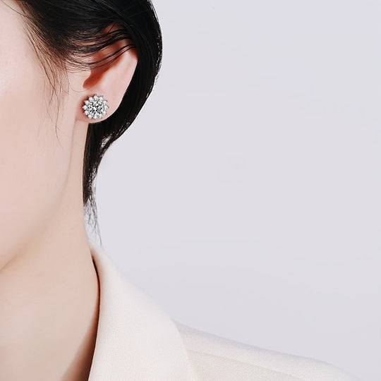 Sunflower Shape Stud Earrings