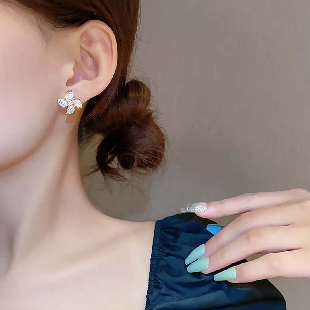 Rotating Windmill Stud Earrings
