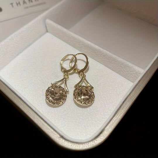 Elegant Cherry Blossom Hoop Earrings