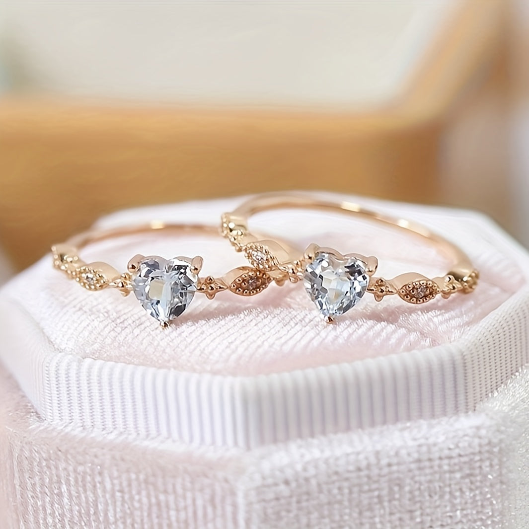 Elegant Vintage Heart-Shaped Ring
