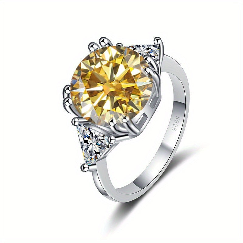 Gemstone Moissanite Engagement Ring