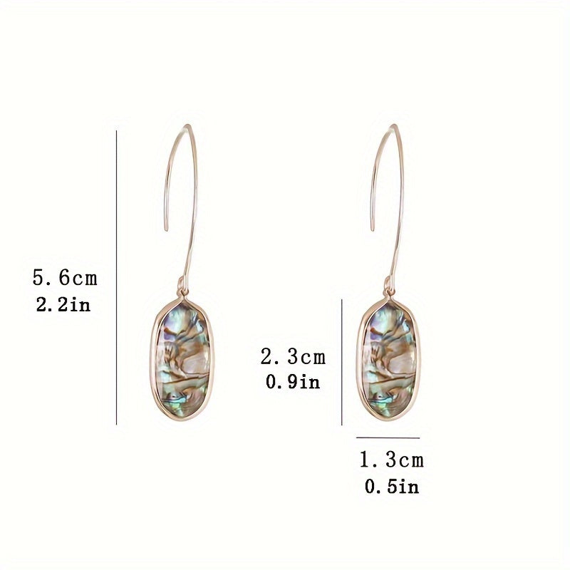 Abalone Shell Drop Earrings