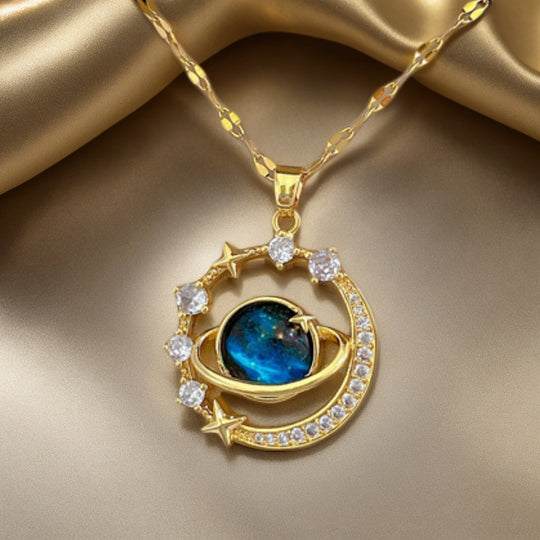 Planet Pendant Necklace