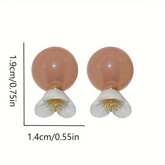 Resin Flower Earrings