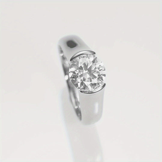 Classic Elegant Moissanite Engagement Ring