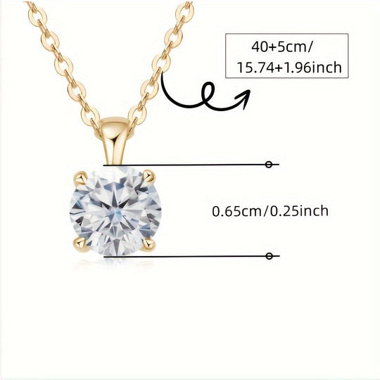 Exquisite Moissanite Daily & Party Necklace