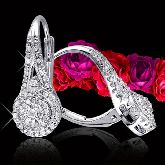 Luxury Cubic Zirconia Drop Earrings
