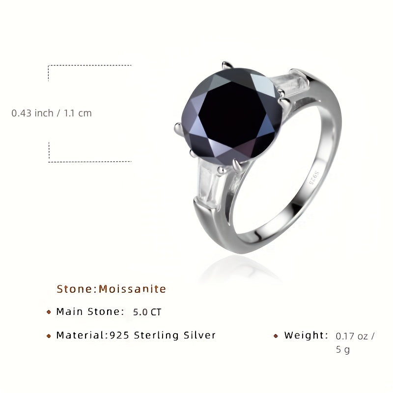 Multi-Color Moissanite Ring