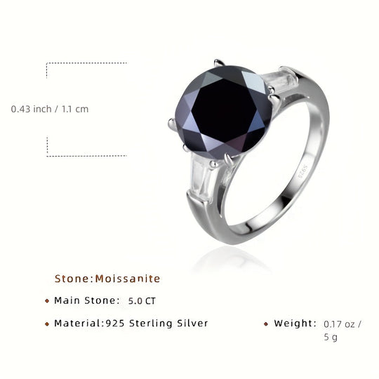 Multi-Color Moissanite Ring