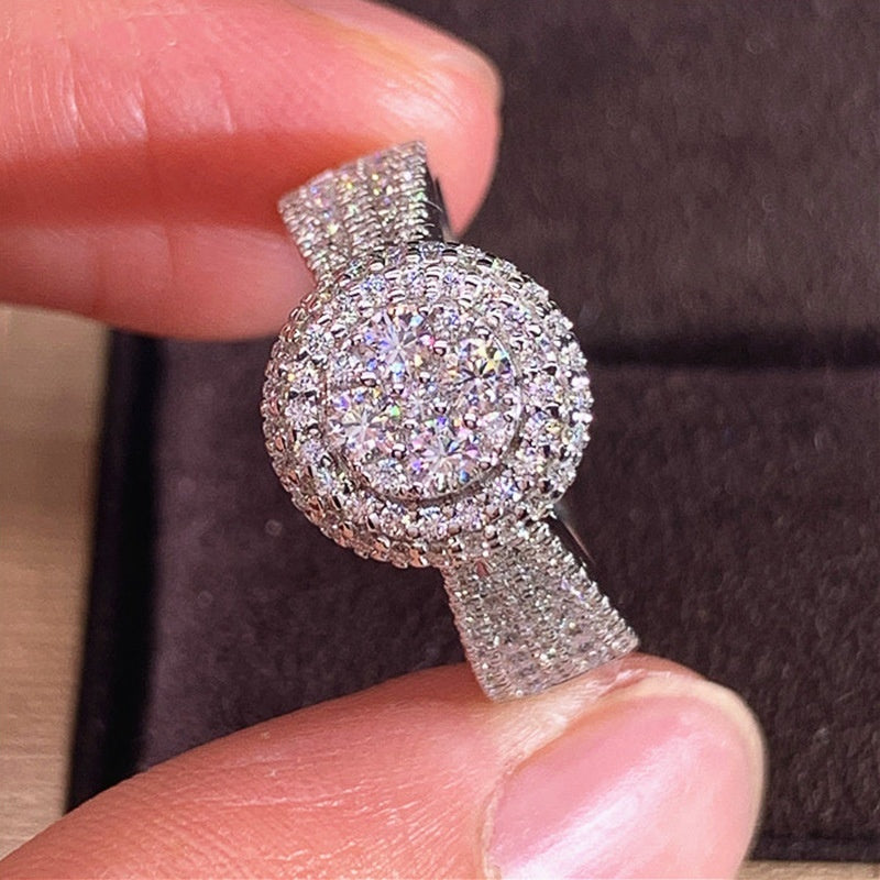 Luxurious Micro Pave Zirconia Ring