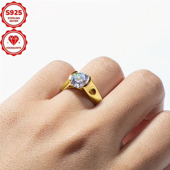 Classic Elegant Moissanite Engagement Ring