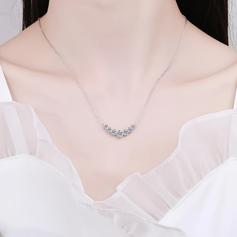 Elegant Moissanite Choker Necklace