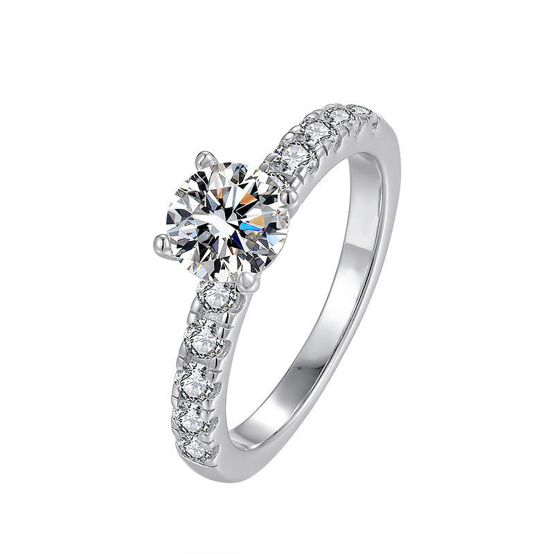 Moissanite Elegant Engagement Ring
