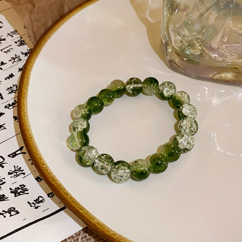 Spring And Summer Glass Beaded Bracelet