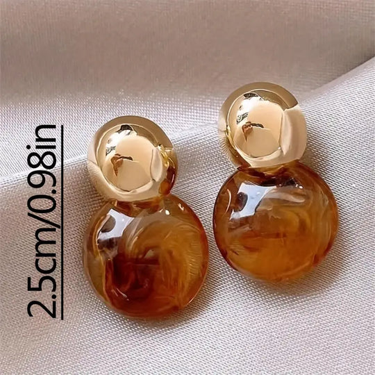 Aurélie Amber Drop Earrings