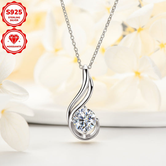 Elegant 2ct Moissanite Pendant Necklace