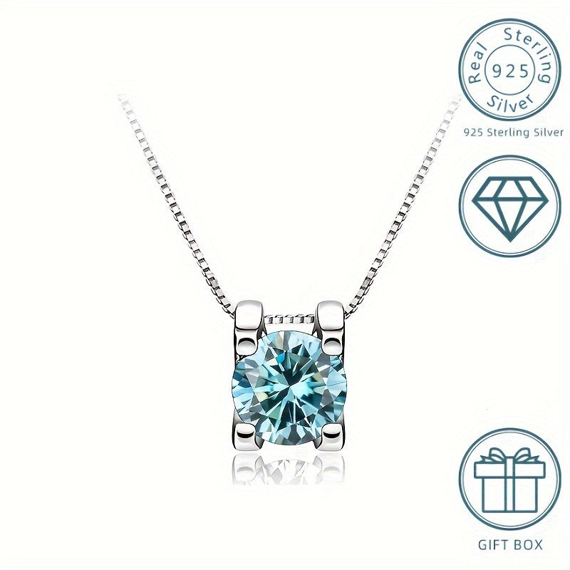 Moissanite Pendant Necklace