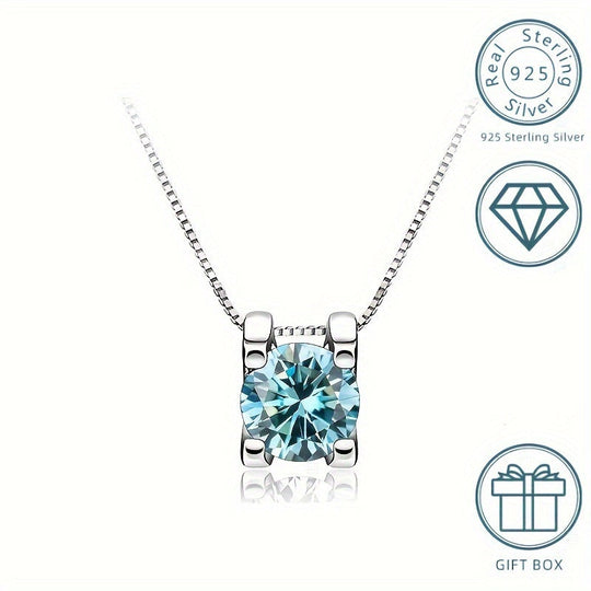 Moissanite Pendant Necklace