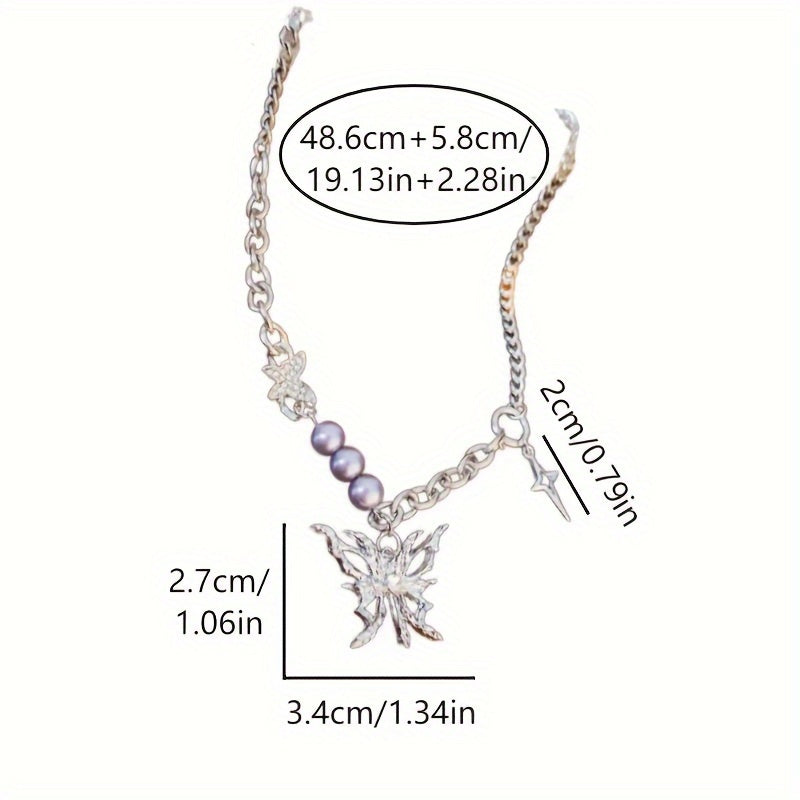 Blingbling Butterfly Pendant Necklace