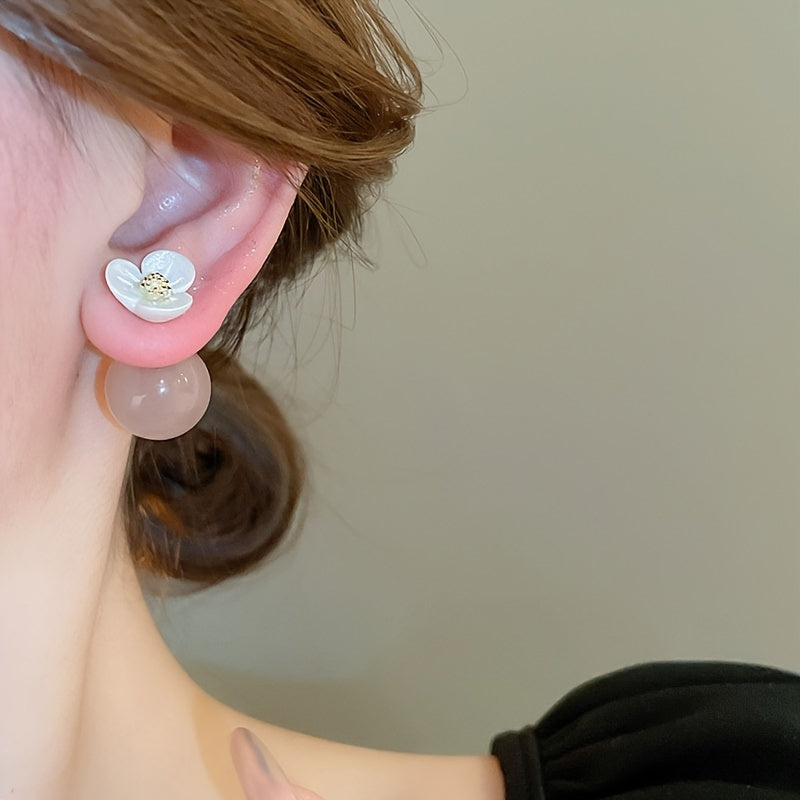 Resin Flower Earrings