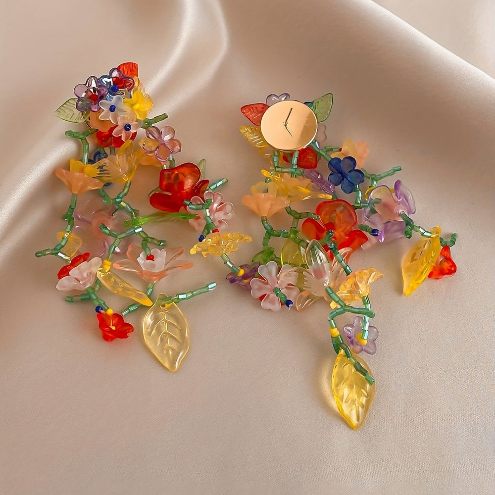 Floral Vine Drop Earrings