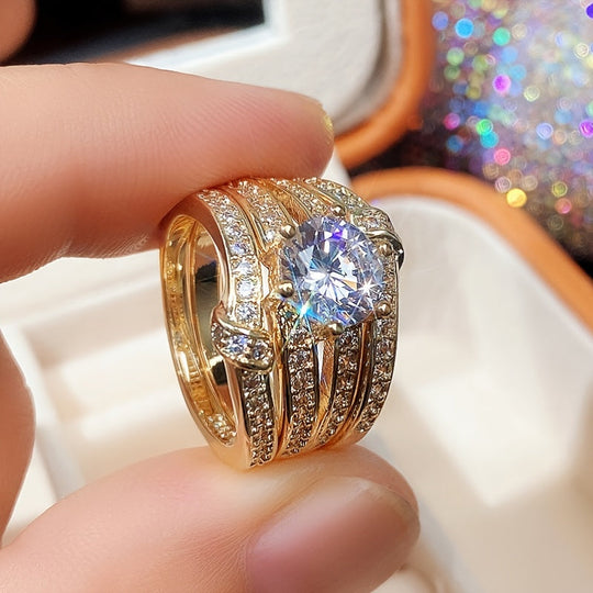 3-Piece Zirconia Ring Set