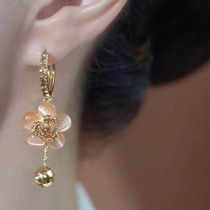 Flower Ball Earrings