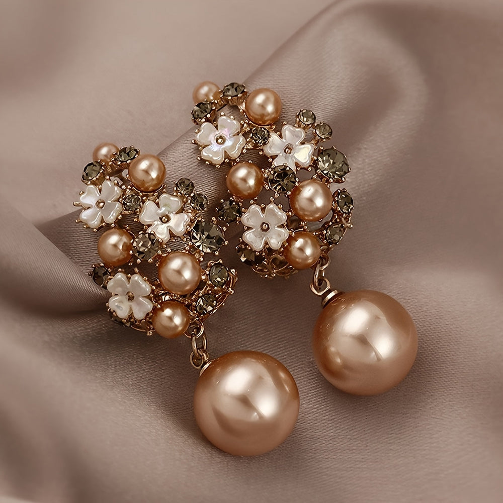 Vintage Floral Dangle Earrings