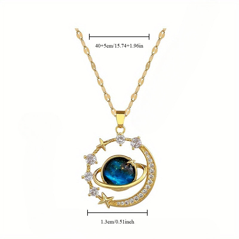 Planet Pendant Necklace
