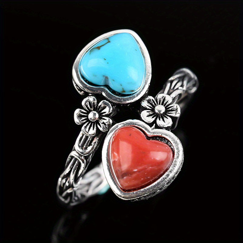 Vintage Bohemian Turquoise Ring