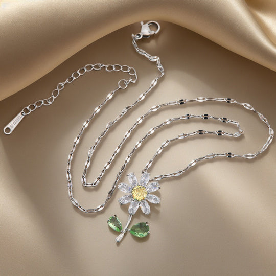 Sunflower Pendant Necklace