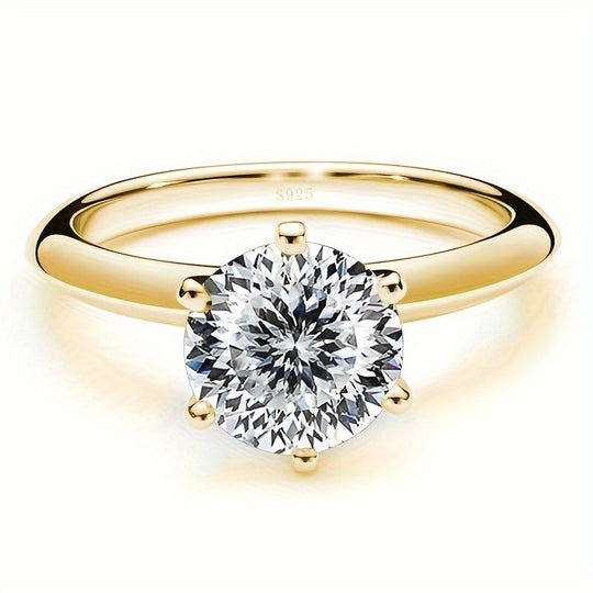 Elegant Moissanite Engagement Ring