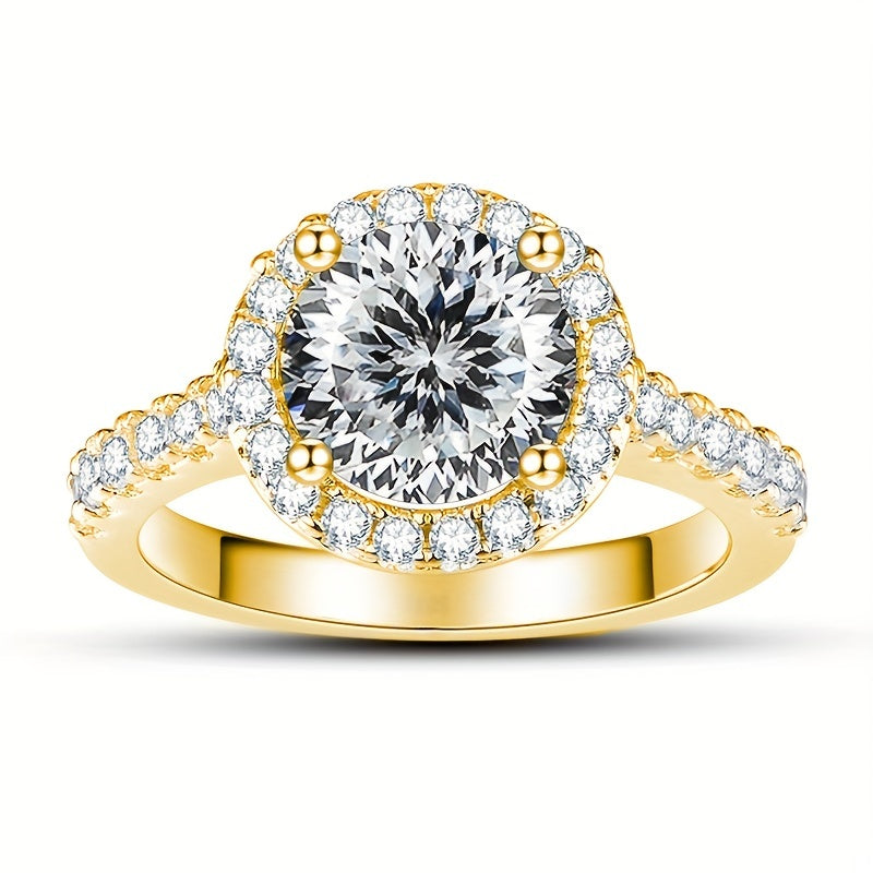 Moissanite Classic Halo Ring