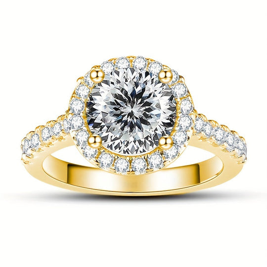 Moissanite Classic Halo Ring