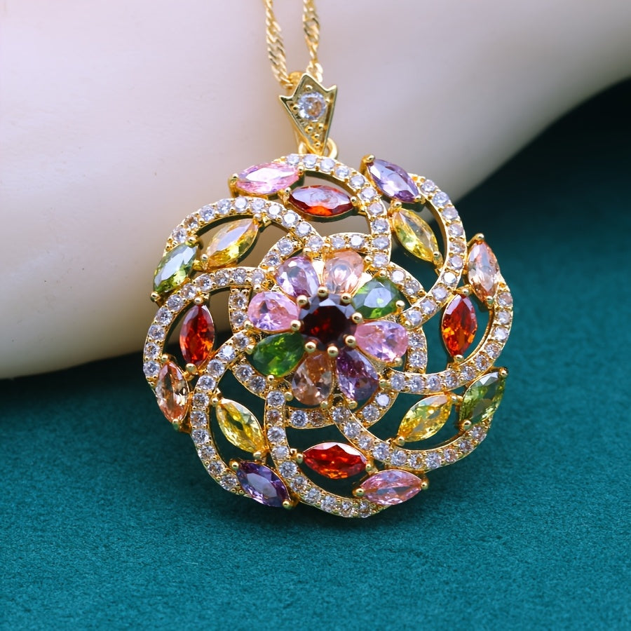 Bohemian Colorful Zirconia Jewelry Set