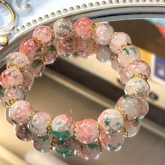Spring And Summer Glass Beaded Bracelet