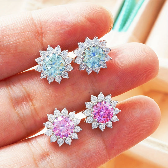 Sunflower Shape Stud Earrings
